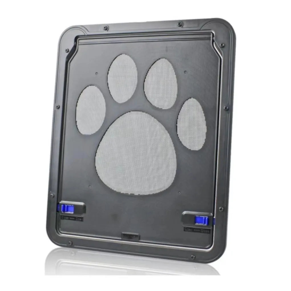 Pet Cat Door New Safe Lockable Magnetic Screen Outdoor Dogs Cats Window House Enter Freely Fashion Pretty Garden Easy Install