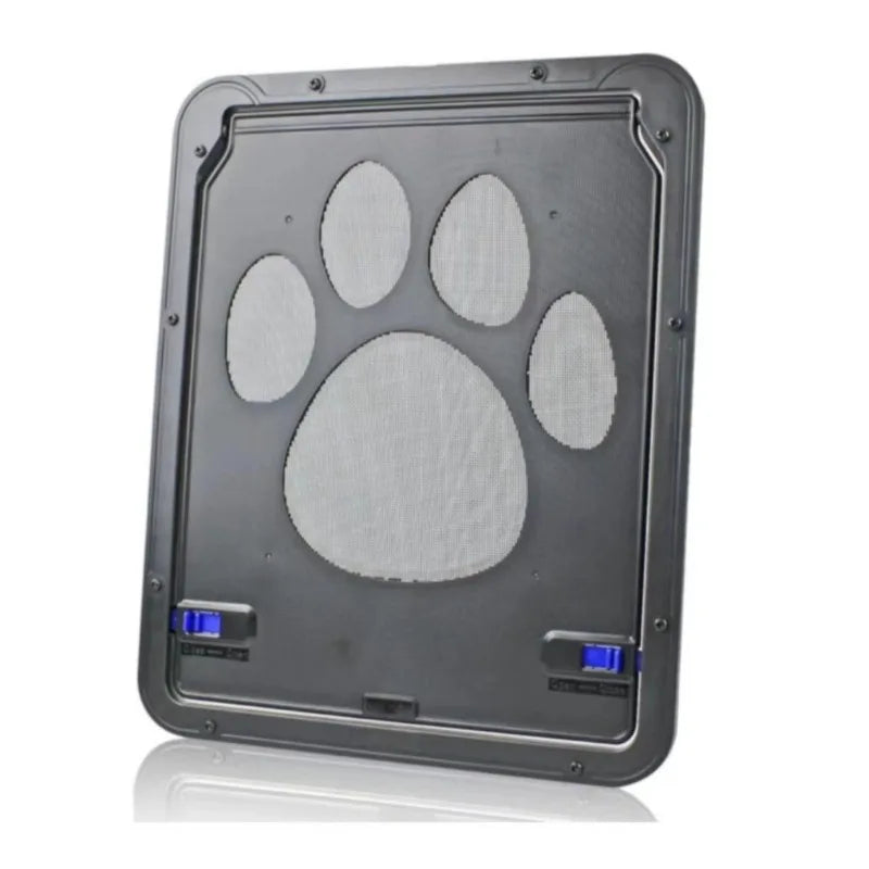 Pet Cat Door New Safe Lockable Magnetic Screen Outdoor Dogs Cats Window House Enter Freely Fashion Pretty Garden Easy Install